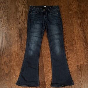 PAIGE Dark Indigo Flare Jeans